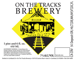 On The Tracks Brewery Indian Pale Ale
