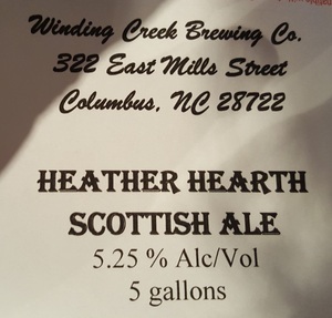 Heather Hearth Scottish Ale August 2016