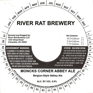 River Rat Brewery Moncks Corner Abbey Ale August 2016