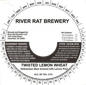 River Rat Brewery Twisted Lemon Wheat August 2016