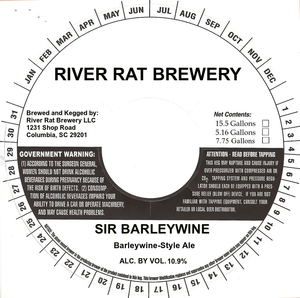 River Rat Brewery Sir Barleywine August 2016