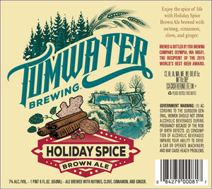 Tumwater Brewing Holiday Spiced Brown Ale August 2016