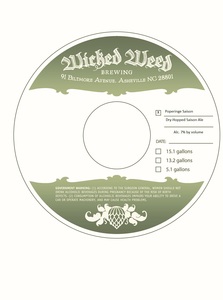 Wicked Weed Brewing Poperinge Saison August 2016