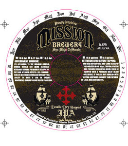 Mission Brewery Double Dry Hopped IPA August 2016