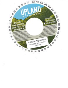 Upland Brewing Company Latitude Adjustment August 2016