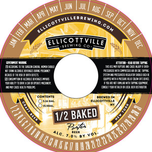Ellicottville Brewing Company Half Baked Porter August 2016