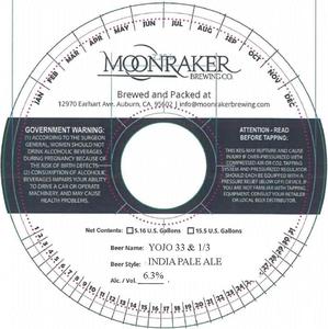 Moonraker Brewing Company Yojo 33 And 1/3