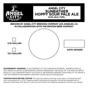 Angel City Sunbather Hoppy Sour Pale Ale August 2016