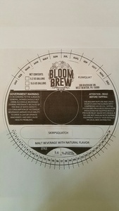 Bloom Brew Skirpsquatch August 2016