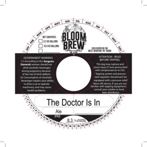 Bloom Brew The Doctor Is In September 2016