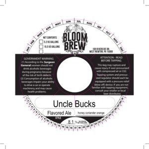 Bloom Brew Uncle Bucks September 2016