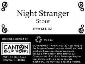 Canton Brew Works Night Stranger August 2016