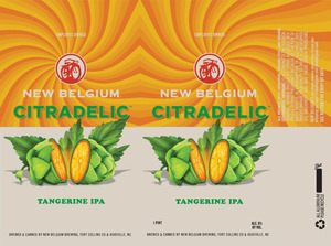 New Belgium Brewing Citradelic August 2016
