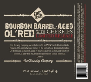 Erie Brewing Company Bourbon Barrel-aged Ol' Red