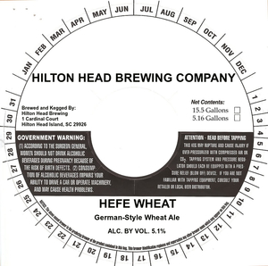 Hilton Head Brewing Company Hefe Wheat September 2016