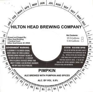 Hilton Head Brewing Company Pimpkin September 2016