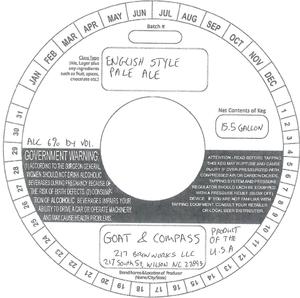 Goat & Compass English Pale Ale September 2016