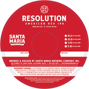Santa Maria Brewing Co Inc Resolution September 2016