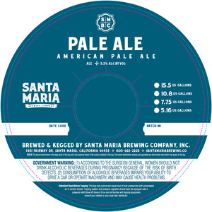 Santa Maria Brewing Co Inc Pale Ale September 2016