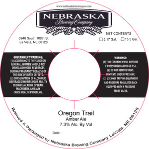 Nebraska Brewing Company Oregon Trail September 2016