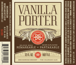 Breckenridge Brewery Vanilla Porter