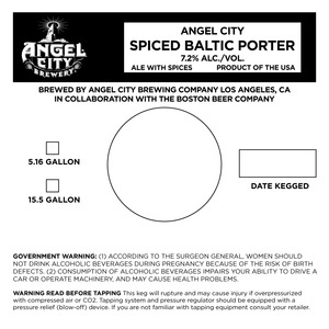 Angel City Spiced Baltic Porter September 2016