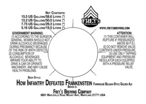 Frey's Brewing Company How Infantry Defeated Frankenstein September 2016