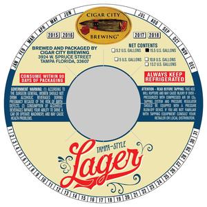 Tampa-style Lager September 2016