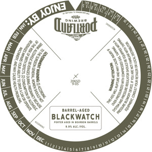 Barrel-aged Blackwatch Porter 