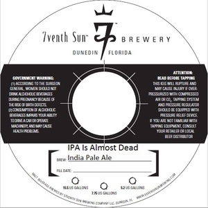 7venth Sun Brewery IPA Is Almost Dead September 2016