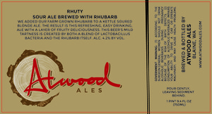 Rhuty Sour Ale Brewed With Rhubarb September 2016