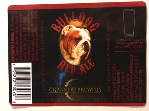 Crankers Brewery Bulldog Red Ale August 2016