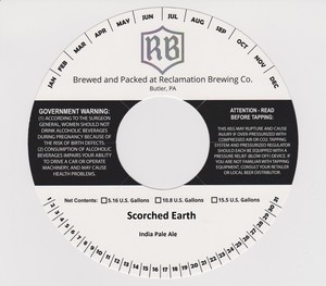 Reclamation Brewing Company Scorched Earth September 2016