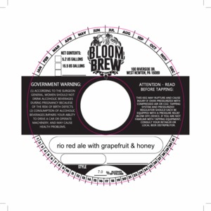 Bloom Brew Rio Red October 2016