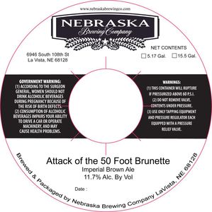 Nebraska Brewing Company Attack Of The 50 Foot Brunette September 2016