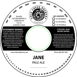 Cold Creek Brewery LLC Jane September 2016