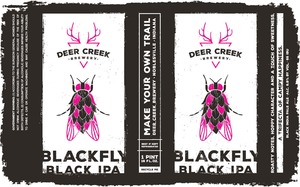 Deer Creek Brewery Blackfly Black IPA