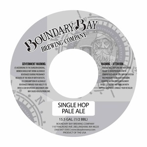 Boundary Bay Brewery Single Hop Pale Ale