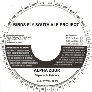Birds Fly South Ale Project Alpha Zuur September 2016