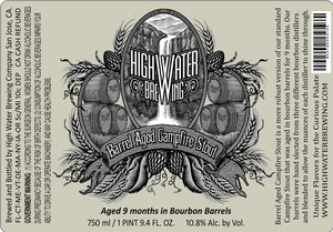 High Water Brewing Barrel Aged Campfire Stout