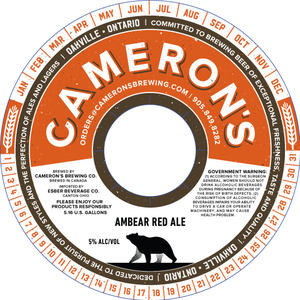 Cameron"s Ambear Red Ale 