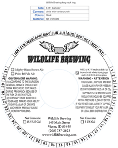 Wildlife Brewing Wydaho White India Pale Ale October 2016