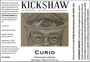 Kickshaw Barrel Works Curio September 2016