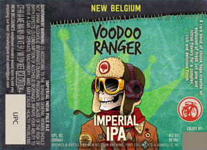 New Belgium Brewing Voodoo Ranger Imperial IPA September 2016