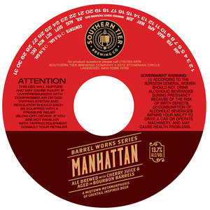 Southern Tier Brewing Company Manhattan September 2016