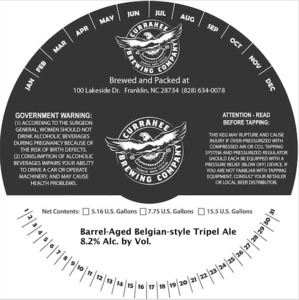 Currahee Brewing Company LLC Barrel-aged Tripel September 2016