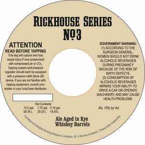Rickhouse Series No. 3 September 2016