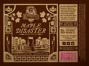 Lion Bridge Brewing Company Maple Disaster October 2016