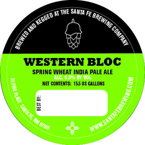 Santa Fe Brewing Co. Western Bloc Spring Wheat IPA October 2016