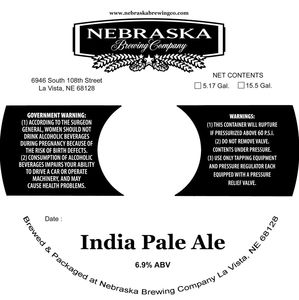Nebraska Brewing Company IPA October 2016